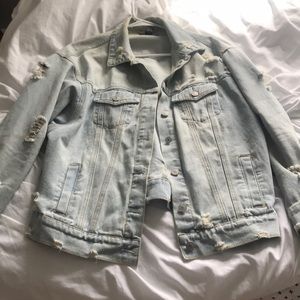 Distressed Jean jacket